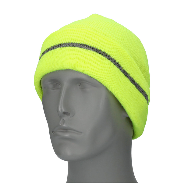Reflective Trim Knit Hat