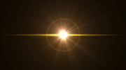 golden light streaks lens flare effects