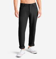 Stretch Poly Twill 5 Pocket Pant | Black