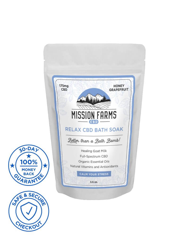 Relax CBD Bath Soak - Mission Farms CBD