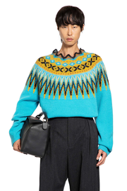 Crewneck Sweater Wool Mohair Blend