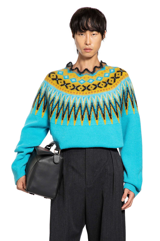 Crewneck Sweater Wool Mohair Blend