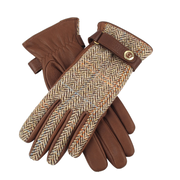 Women's Heritage Cashmere-Lined Harris Tweed and Deerskin Leather Gloves