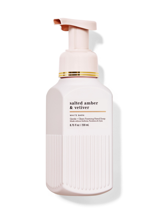 White Barn Salted Amber & Vetiver Gentle & Clean Foaming Hand Soap