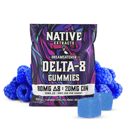 "Dreamcatcher" - 80mg Delta-8 : 20mg CBN Gummies - Blue Raspberry - (Sample Size)