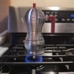 Alessi Pulcina 3 Cup Moka Pot - Black