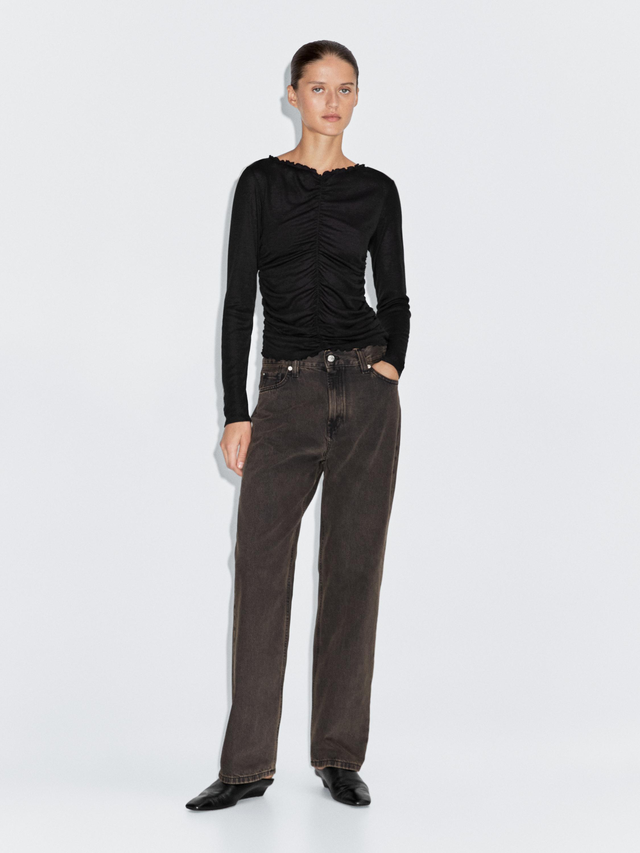 Sarouel trousers with button details