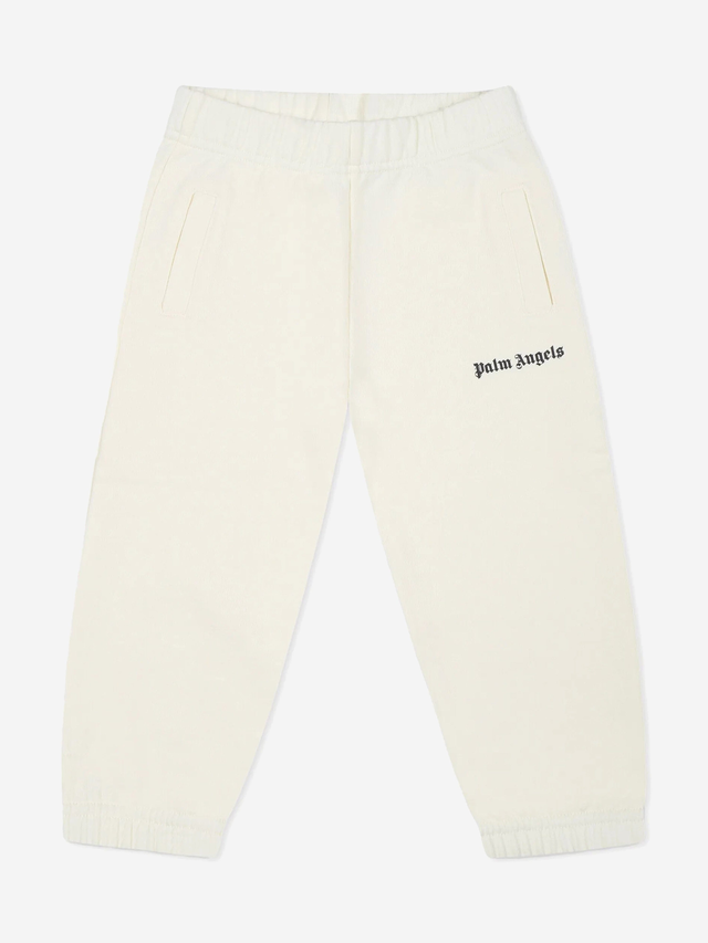 Baby Girls Logo Joggers in Ivory