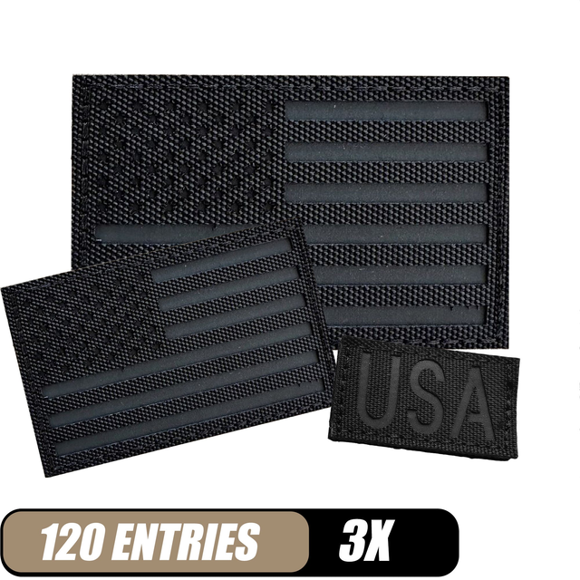 Black Flag IR Reflective Patch Bundle