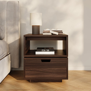 YOWOS 2-Tier Square Rotating Accent Bedside Table-Clearance Sale-7 left