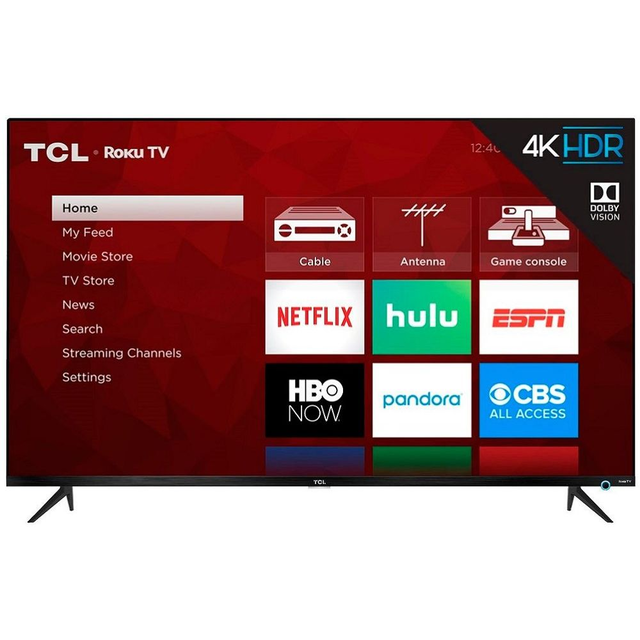 TCL 65" Class 4K (2160P) Roku Smart LED TV (65S525)