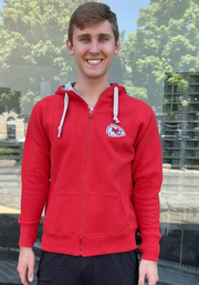 Antigua Kansas City Chiefs Womens Red Victory Long Sleeve Full Zip Jacket