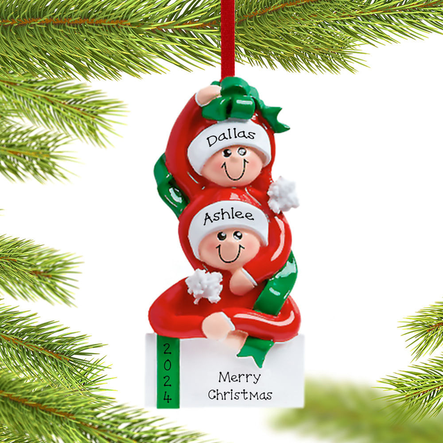 Present Couple Ornament
