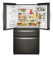 36-inch Wide 4-Door Refrigerator with Exterior Drawer - 26 cu. ft.
