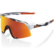 100% S3 Sunglasses with HiPER Red Multilayer Mirror Lens - Soft Tact Grey Camo
