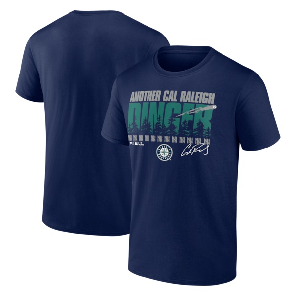 Cal Raleigh Seattle Mariners Another Dinger T-Shirt - Navy