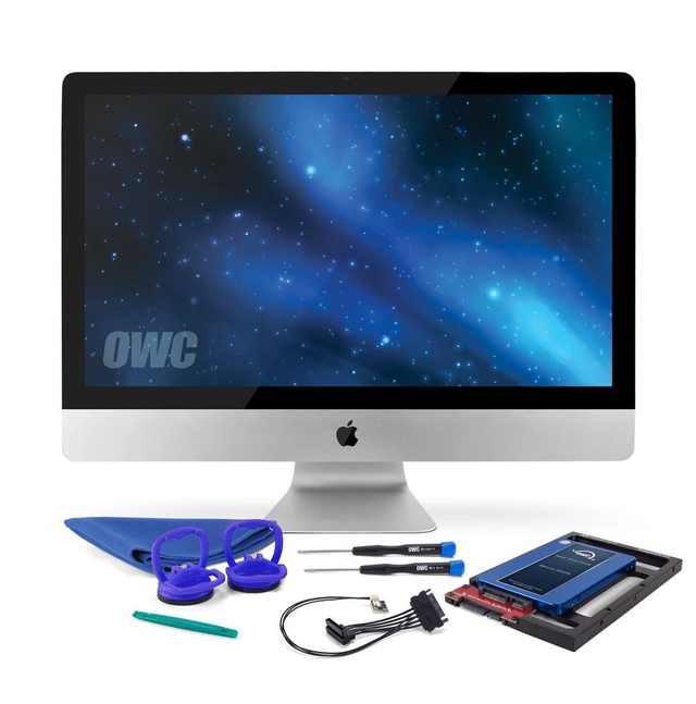 250GB OWC DIY HDD to SSD Internal Storage Upgrade Kit for iMac (2009 - 2010) with OWC Mercury Electra 6G Solid-State Drive + NewerTech AdaptaDrive + OWC In-line Thermal Sensor