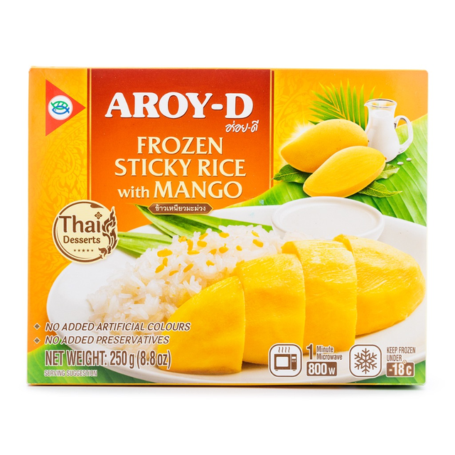 Aroy-D Sticky Rice with Mango, Frozen 8.8 oz
