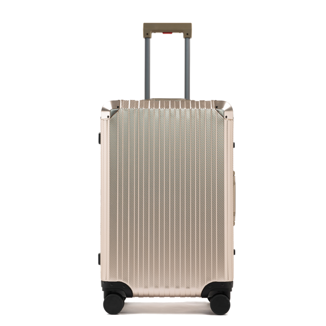 TREK Aluminum Suitcase Champagne