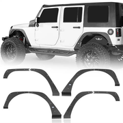 Aftermarket Front & Rear Fender Flare Kit For 2007-2018 Jeep Wrangler JK - Hooke Road