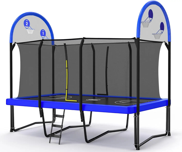 2024 Zupapa Rectangular Trampoline Outdoor Square Trampoline