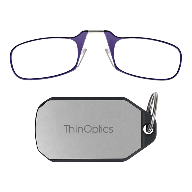 Readers + Silver Keychain Case