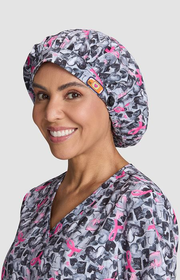 Bouffant Scrub Cap Ink Hearts