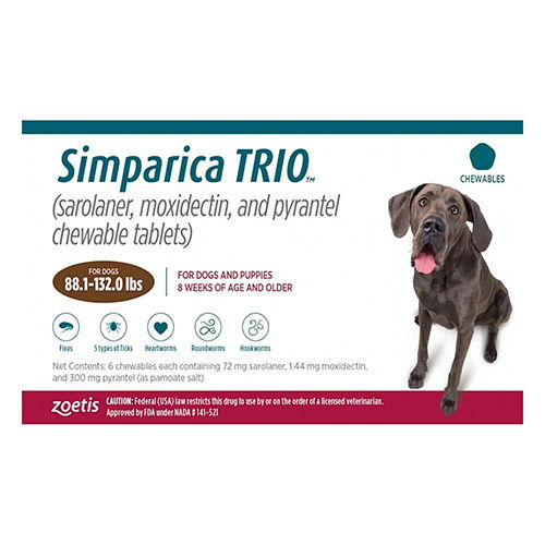 Simparica TRIO for Dogs 5.6-11 lbs (Purple)