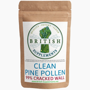 Clean Genuine Pine Pollen Capsules 422mg (99% Cracked Wall)