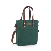 Commuter Tote - Waxed Hunter Green