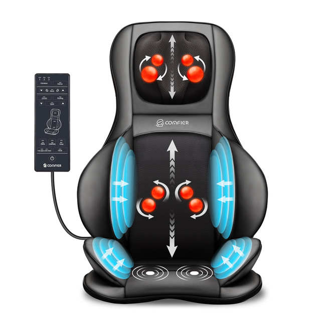 Comfier Neck & Back Massager with heat, Air Compress & Shiatsu CF-2309