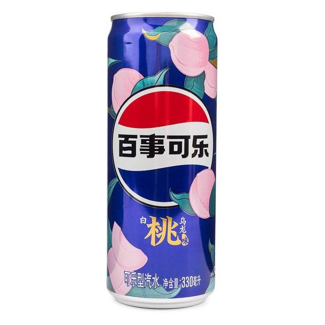 Pepsi White Peach Oolong Flavor Soda 330 ml