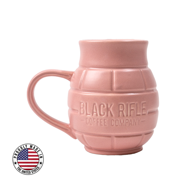 BRCC Grenade Mug, Sand Pink