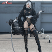 Uwowo Nier: Automata 2B Black Wedding Dress Bride Cosplay Costume