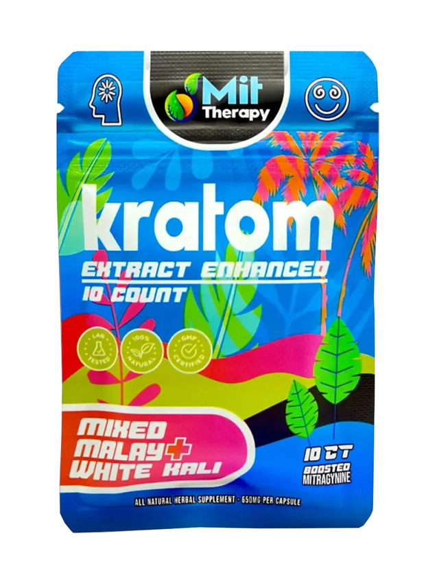 Mixed Malay | White Kali Mit Therapy Kratom Extract 10ct