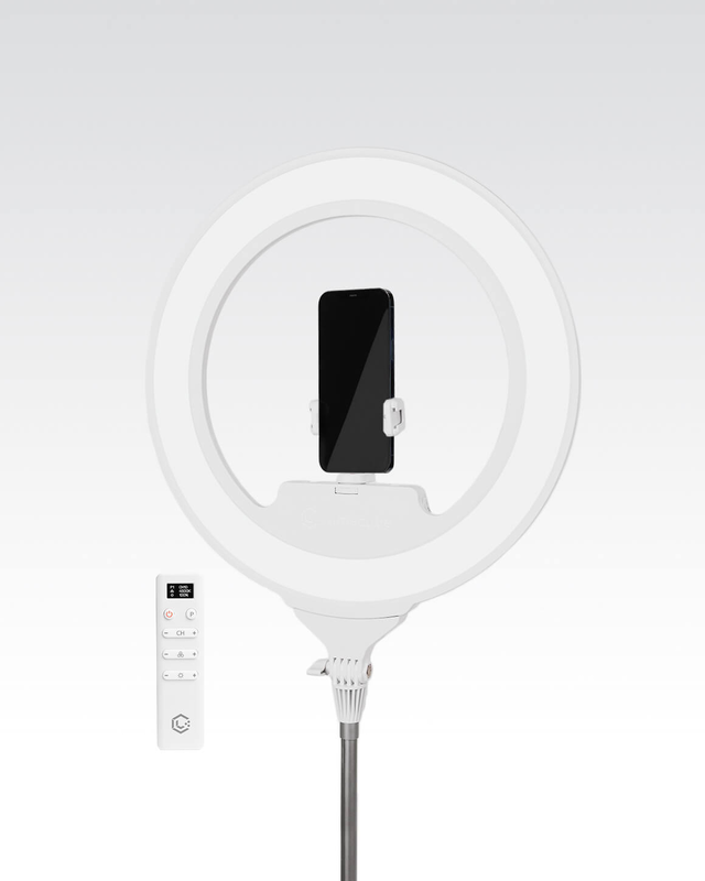 Lume Cube Cordless Ring Light Pro White 18-inch Edge-Lit LED Ring Light