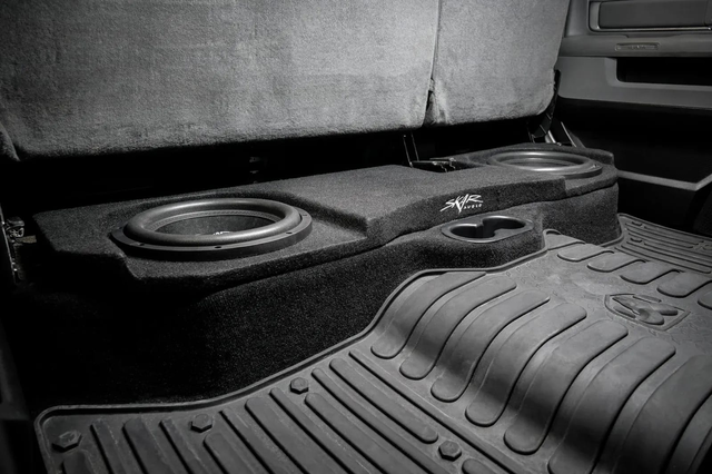 Dual 10" Loaded Subwoofer Enclosure for 2002-2018 Dodge Ram Crew & Quad Cab Trucks