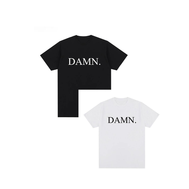 2025 Summer DAMN Kendrick Lamar Print T-shirt Rapper Vintage Women Men Cotton Hip Hop T Shirt Streetwear Top Tee