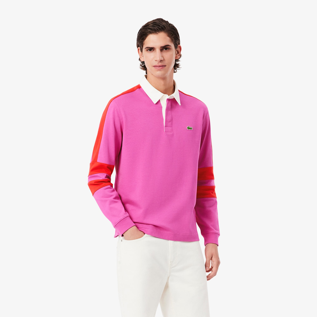 Men's Colorblock Rugby Polo