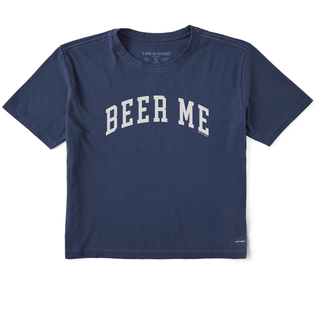 Women's Beer Me Arch Short Sleeve Crusher Boxy Tee