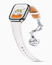 Caiman Calf | Blanc Neige | for Apple Watch Series 4-9, SE (40/41MM)