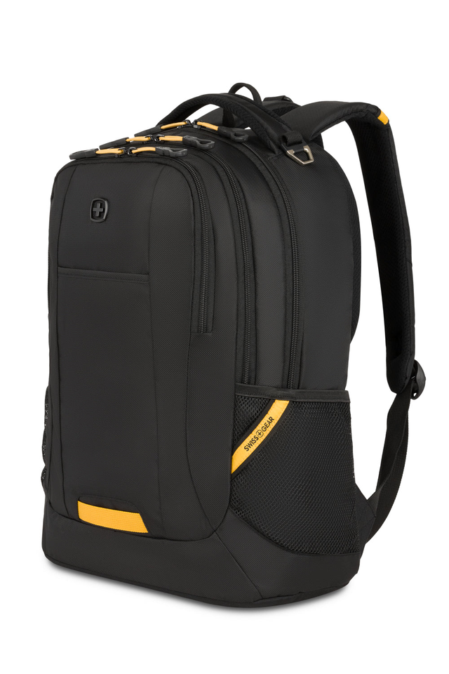 SWISSGEAR Cecil Laptop Backpack in Black/Gold