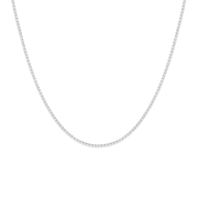 Petite Lab Grown White Sapphire Tennis Necklace