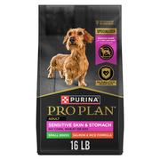Purina Pro Plan Sensitive Skin & Stomach, Salmon & Rice Formula Small Breed Dry Dog Food, 16 lbs.