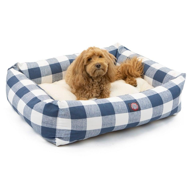 Anderson Check Luxe Bagel Bed - Personalized