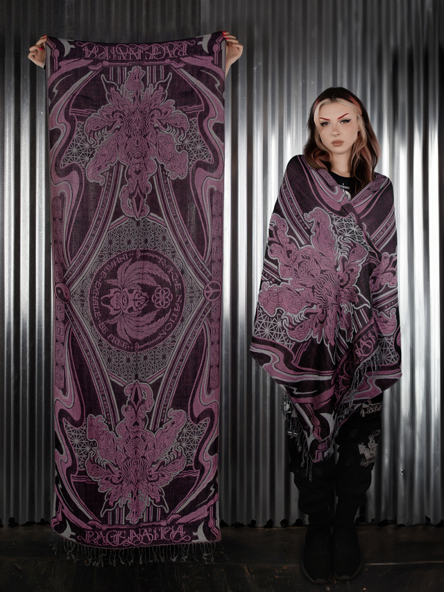 CONVENE WITH THE ELEMENTS ✦ BUBBLEGUM BLISS ✦ Festival Shawl