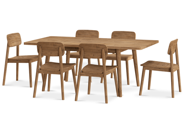 Seb Extendable Dining Set for 6-8