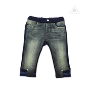 Young Versace Denim and Sweatpants Mixed Fabrics