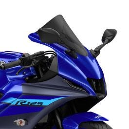 Racingscheibe mit ABE RC67 passend für Yamaha YZF-R 125 23-25 Windschutzscheibe Racing Airoad dunkel getönt 10062D
