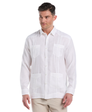 100% Linen Classic Guayabera Shirt - Long Sleeve